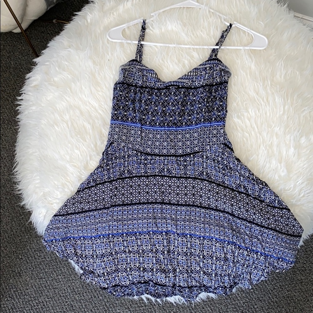 Blue & Black Sundress